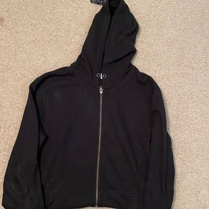 Black Zip Hoodie